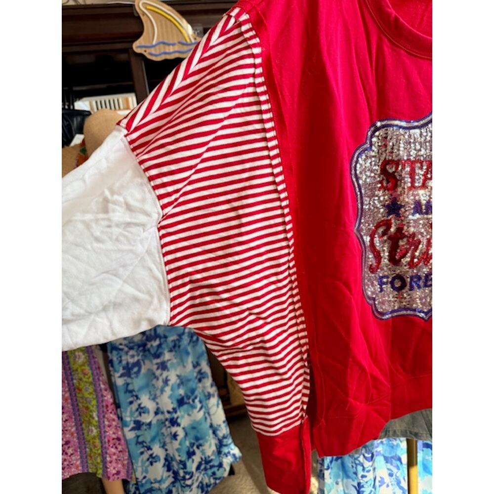 Fantastic Fawn - Stars & Stripes Forever Oversized Sweatshirt - Medium - Picture 6 of 8
